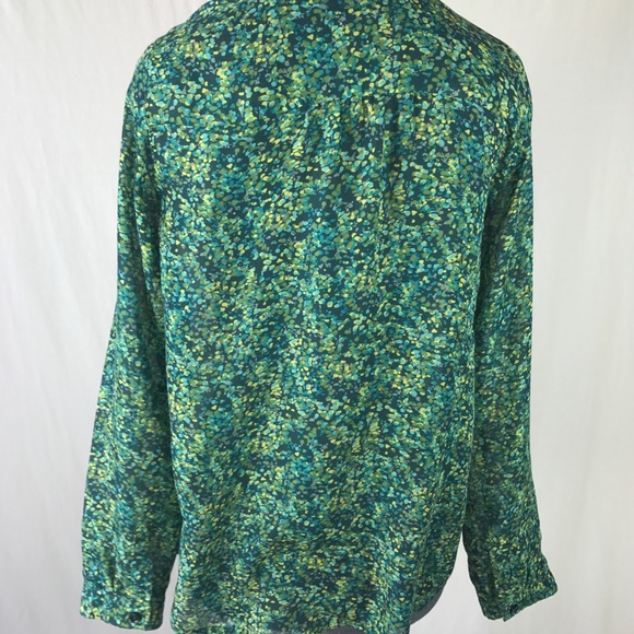 Talbots SP Green Light Button Down Top - Picture 6 of 8